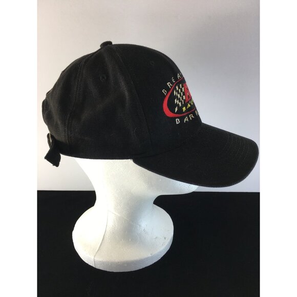 Vtg Anheuser-Busch Bud Racing Break All Barriers Baseball Cap Black Adjustable - Picture 11 of 11